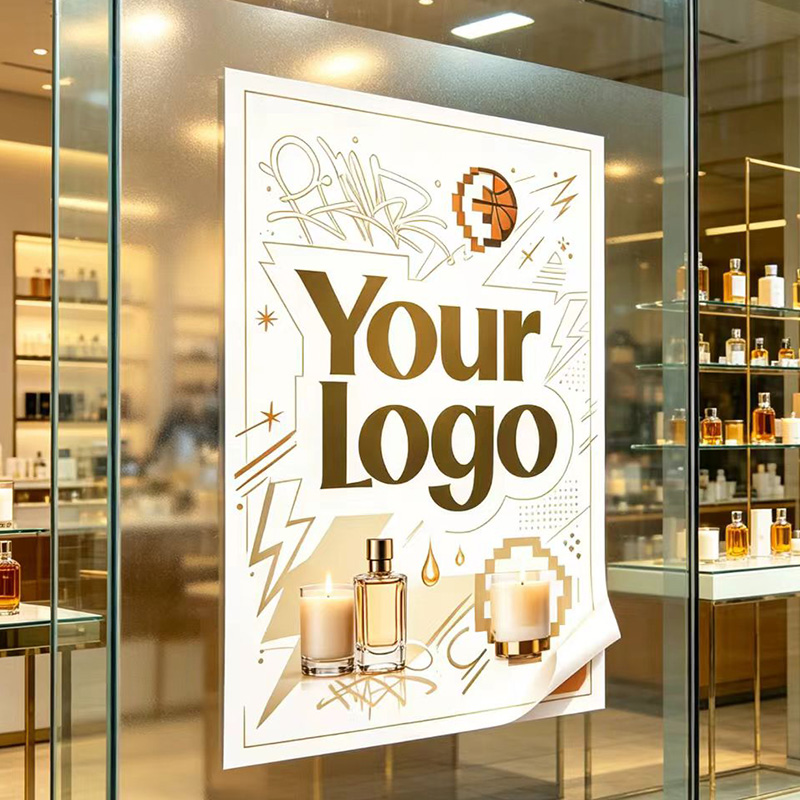 Perfume In Fragrance Shop - 任意のサイズの100cmカスタムステッカー、フレグランスショップのウィンドウデカール、アロマ香水ブティックの壁用ビニールステッカー、香料店の広告ステッカー