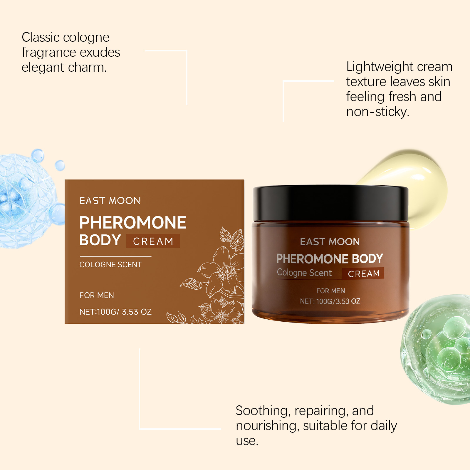 イーストムーンメンフレグランスモイスチャライジングローション - Perfume Fragrance Lotion のレビューと価格