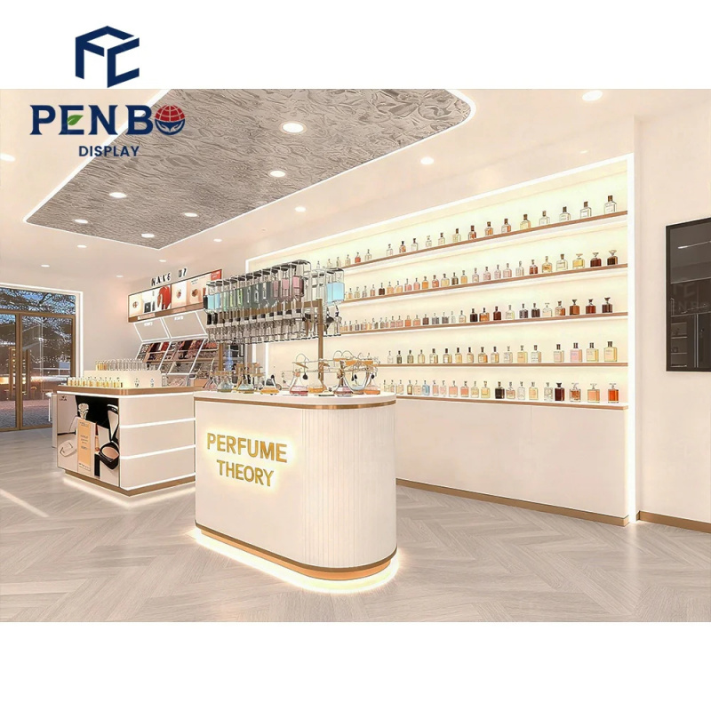 カスタム照明付き香水陳列棚 高級香水店ショーケース家具 香水 - Perfume In Fragrance Shop のレビューと価格