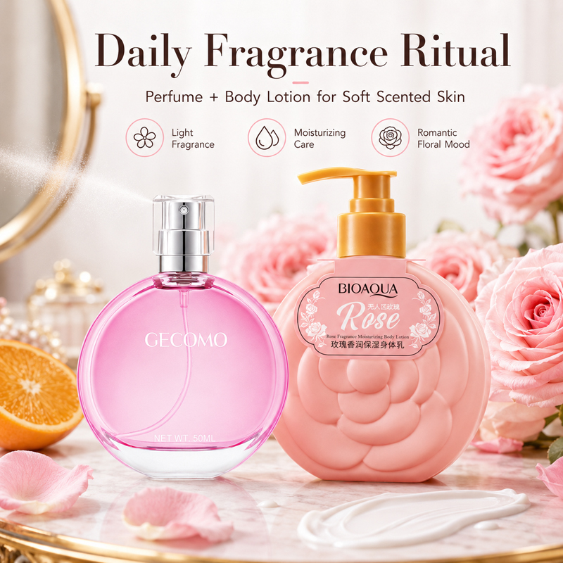 GECOMO レディース香水セット 50ml + ローズボデ - Perfume Fragrance Lotion のレビューと価格